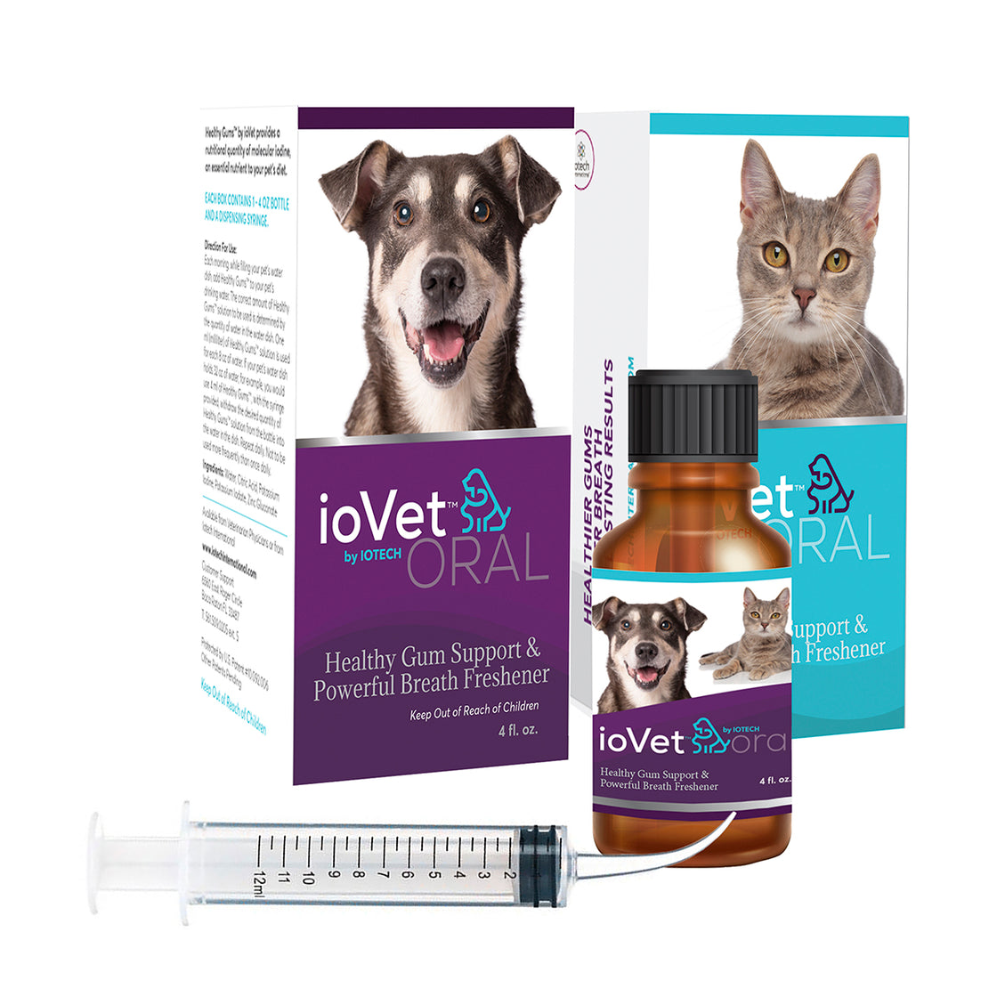 ioVet™ Oral Pet Water Additive (4-oz bottle)
